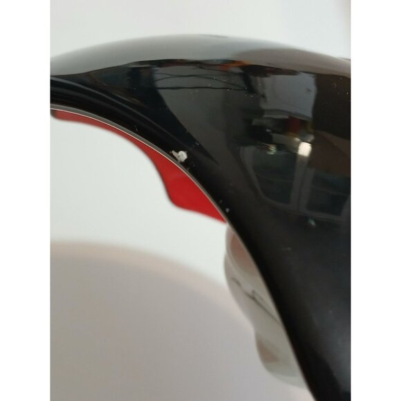 Haunted Halls Halloween Vampire Dracula Plate Ceramic Red & Black - Picture 10 of 13